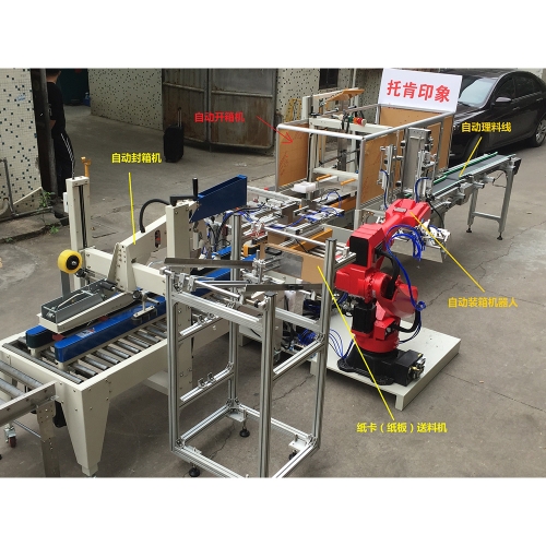 林芝自動開箱+機(jī)器人裝箱+自動封箱